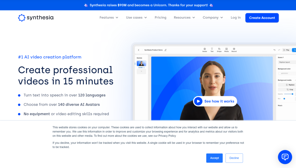 Nvidia inwestuje w Synthesia! Jak AI zmieni produkcję filmów na zawsze? synthesia otrzymała 90 milionów dolarów inwestycji