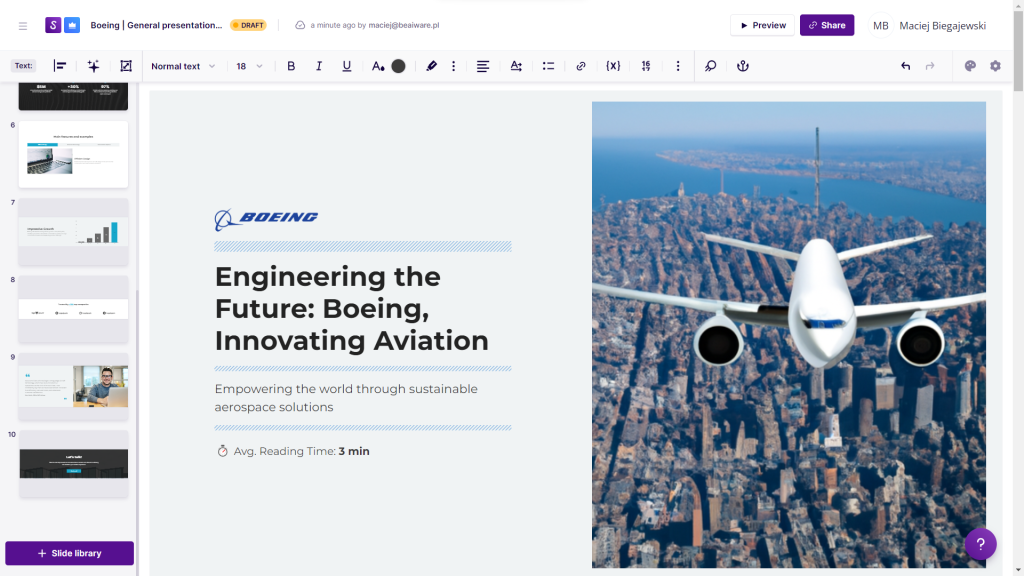 Storydoc - generowanie obrazka do prezentacji za pomocą sztucznej inteligencji