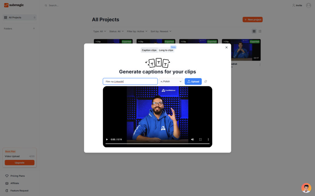 Jak dodać napisy do filmu za pomocą Submagic?