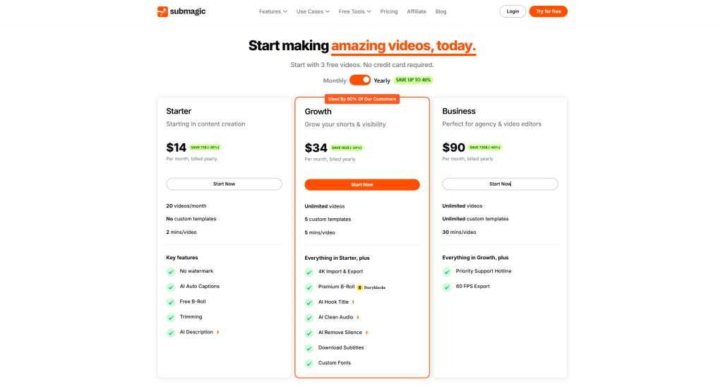 Jak dodać napisy do filmu z pomocą AI? – recenzja Submagic