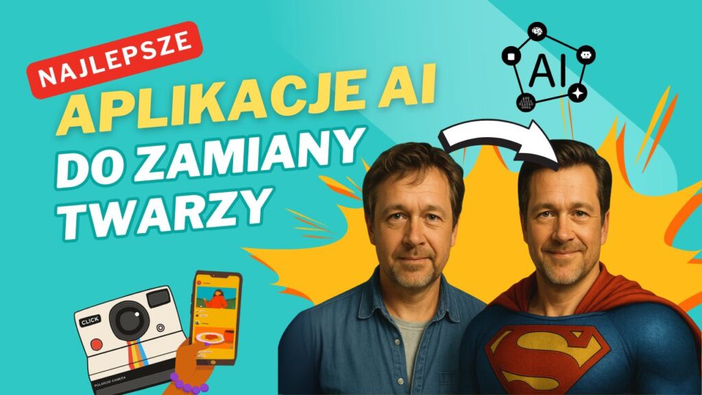Najlepsze aplikacje i programy AI do zamiany twarzy na zdjęciach Mężczyzna w codziennym stroju i wersji superbohatera – efekt zamiany twarzy w aplikacji AI